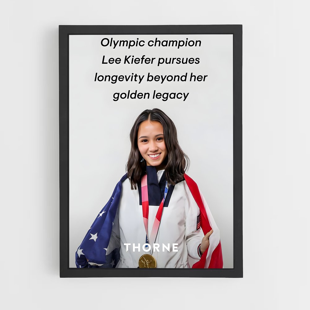 Poster Lee kiefer Olympic – affiche Escrime (vue 2)